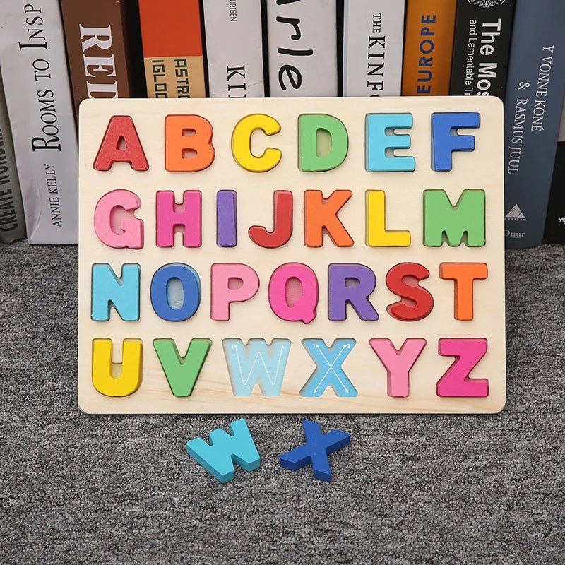 Alphabet Puzzle en Bois - Maman et Bébé