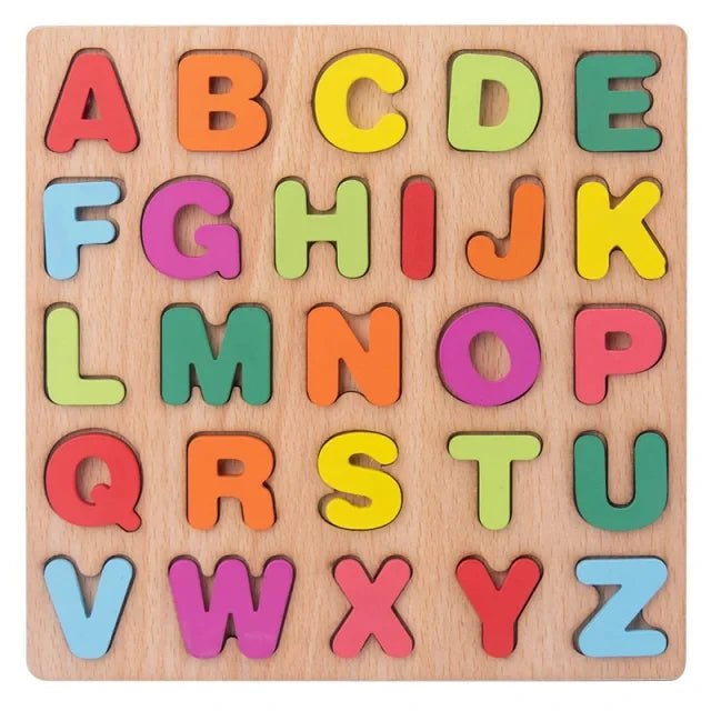 Alphabet Puzzle en Bois - Maman et Bébé
