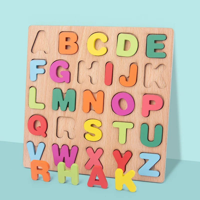 Alphabet Puzzle en Bois - Maman et Bébé