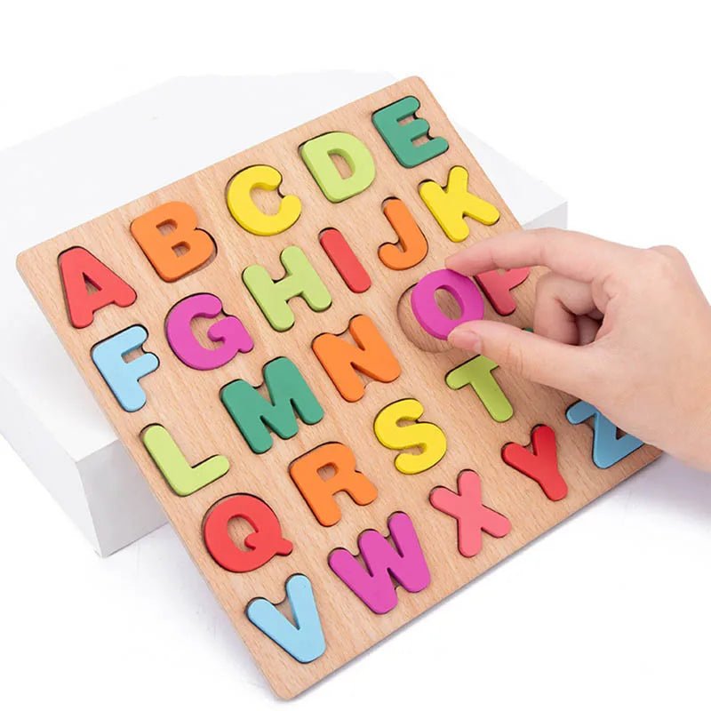Alphabet Puzzle en Bois - Maman et Bébé