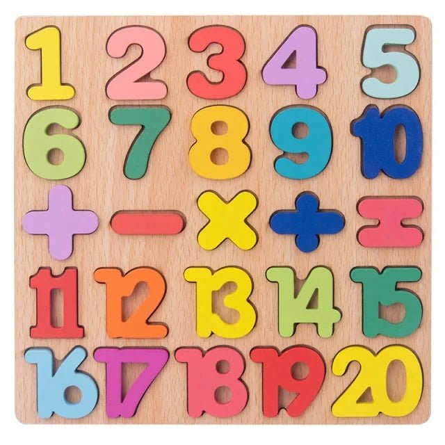 Alphabet Puzzle en Bois - Maman et Bébé