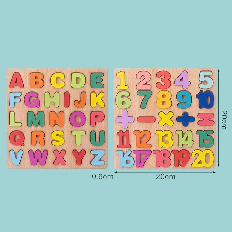 Alphabet Puzzle en Bois - Maman et Bébé